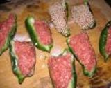 ぴーまん♪肉詰め照り焼き作り方3写真