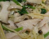 キノコとチキンの塩麹パスタ作り方4写真