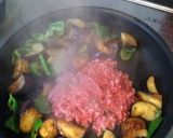茄子とピーマンの挽肉炒め作り方2写真