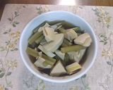 春先にも！フキor蕨とタケノコの煮物作り方7写真