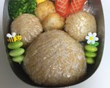 キャラ弁＊くまのがっこうジャッキー作り方1写真