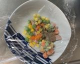 レンジビーフストロガノフ味オムライス弁当作り方2写真