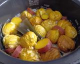 栗とお芋のほっこり炊き込みご飯作り方3写真