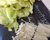 ∞代謝UP。キャベツとえのきの梅肉和え∞作り方1写真