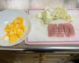 卵🥚＆ベーコン🥓＆キャベツ🥬炒め😃作り方1写真