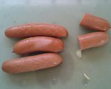 昔ながらの味のタコウインナーでナポリタン作り方2写真