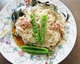 スナップエンドウで、母の日の冷し中華作り方3写真