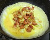 朝楽♪ウインナーと野菜のオムレツ作り方4写真