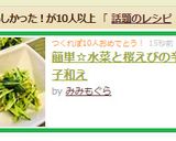 簡単☆水菜と桜えびの辛子和え作り方5写真