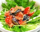 なすとトマトのゴマヨソース♪作り方6写真