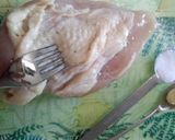 お花見に！蒸し鶏のグリーンサラダサンド作り方1写真