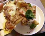 ★残りのカレーで！絶品カレーピザ★作り方4写真