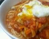 トマトのスープパスタ☆厚切りハムで☆作り方6写真