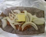 牛肉とエリンギとオニオンの朴葉味噌焼き作り方4写真