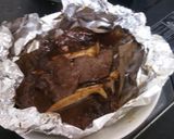 牛肉とエリンギとオニオンの朴葉味噌焼き作り方5写真