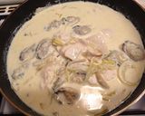 酒粕と塩麹と豆乳の牡蠣クリームパスタ作り方3写真