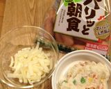 ぱぱっ！ウインナーとポテサラでグラタン風作り方1写真