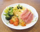 春野菜と生ハムのパスタ作り方8写真