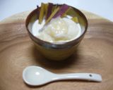 バニラアイスの塩麹がけ　さつま芋添え作り方3写真