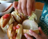 子供と作る朝食ロールサンド作り方6写真