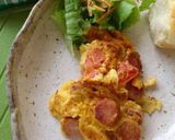 パリッと朝食ウィンナーで朝オムレツ作り方6写真