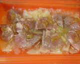 電子レンジ de 豚肉のアップル煮込み作り方5写真