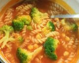 朝食に“スープパスタ”完熟トマト味☆作り方3写真
