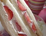 イチゴと生クリームのサンドイッチ❤作り方8写真