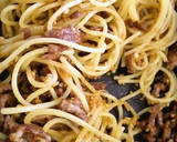 ゴマとひき肉の和風スパゲティー作り方3写真