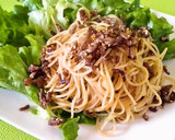 ゴマとひき肉の和風スパゲティー作り方4写真