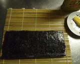 韓国キンパッp風　ほうれん草の海苔巻き作り方1写真