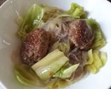 肉団子とキャベツの中華風うま煮作り方4写真