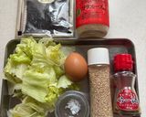 湿気た海苔に感謝！レタスと海苔たまごスープ作り方1写真