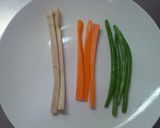 鶏むね肉のオイスター野菜巻き作り方2写真