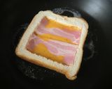 フライパンdeホットサンド♪作り方1写真