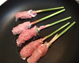 新生姜しそ豚巻き梅ジュレ添え作り方5写真