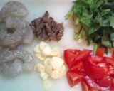 えびとフレッシュトマトのパスタ作り方1写真