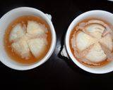まるごと新玉ねぎを蒸してスープ仕立て作り方5写真