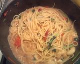 えびとフレッシュトマトのパスタ作り方5写真
