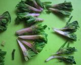 ホウレン草の根っこのかつお醤油和え作り方5写真