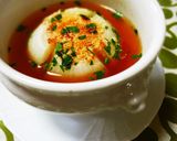 まるごと新玉ねぎを蒸してスープ仕立て作り方7写真