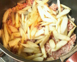 簡単彼ご飯❤豚挽肉とごぼうのどんぶり作り方3写真