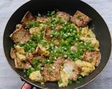 いつもの豆腐をコンガリ！焼き豆腐と卵炒め作り方5写真