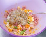 納豆卵サラダ作り方1写真