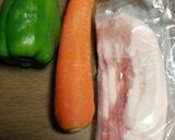 お弁当にメキシカンポークのわさび醤油味♡作り方1写真