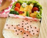 簡単&ラブリー♪ドットリボンのお弁当作り方5写真
