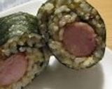 くるっと♪ウインナーおにぎり（巻き）作り方8写真
