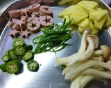 魚ニソ×オクラのお星様カレースープパスタ作り方1写真