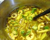 魚ニソ×オクラのお星様カレースープパスタ作り方9写真