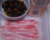 豚ばら肉薄切りの蒲焼風味丼作り方1写真
